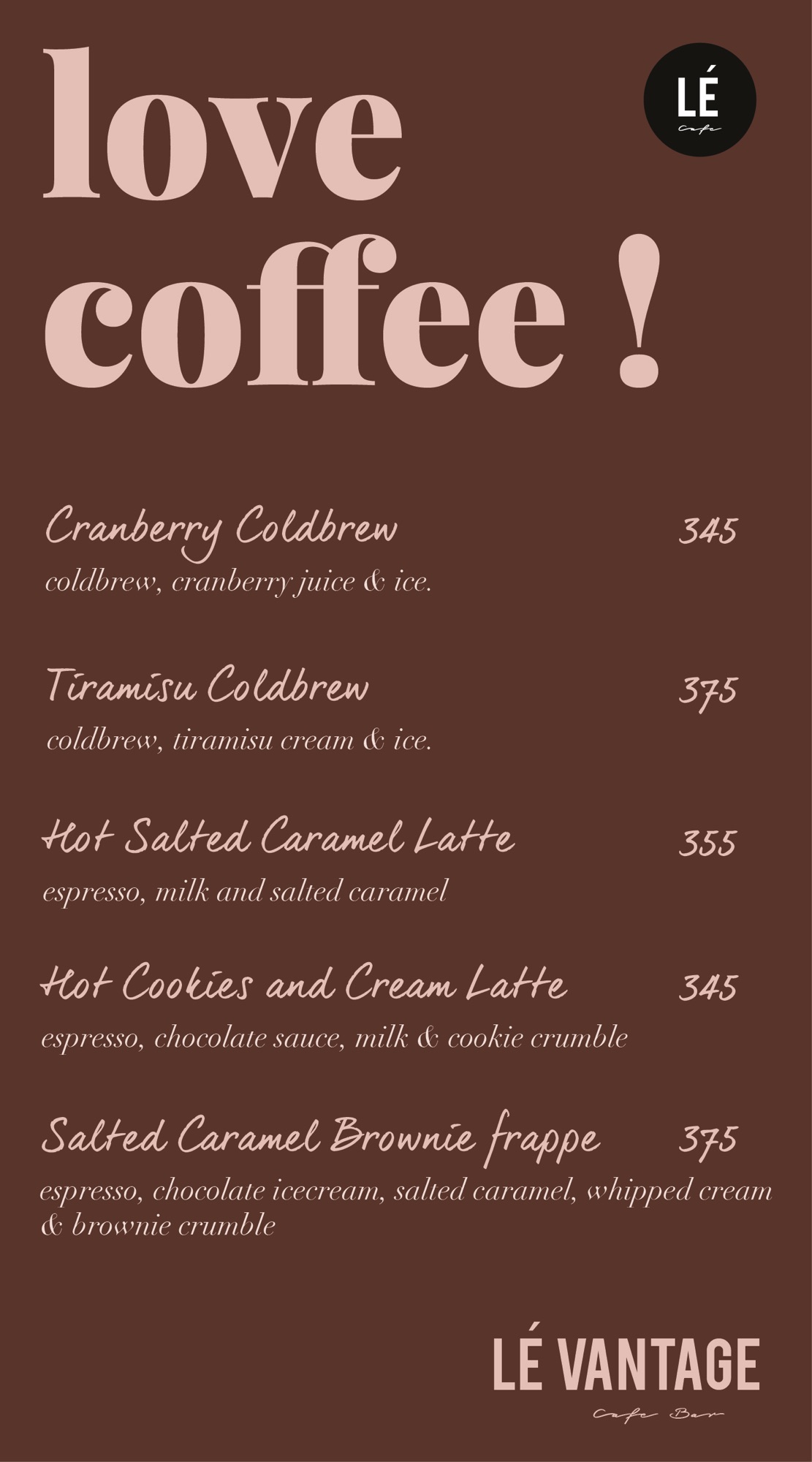 Love Coffee Specials