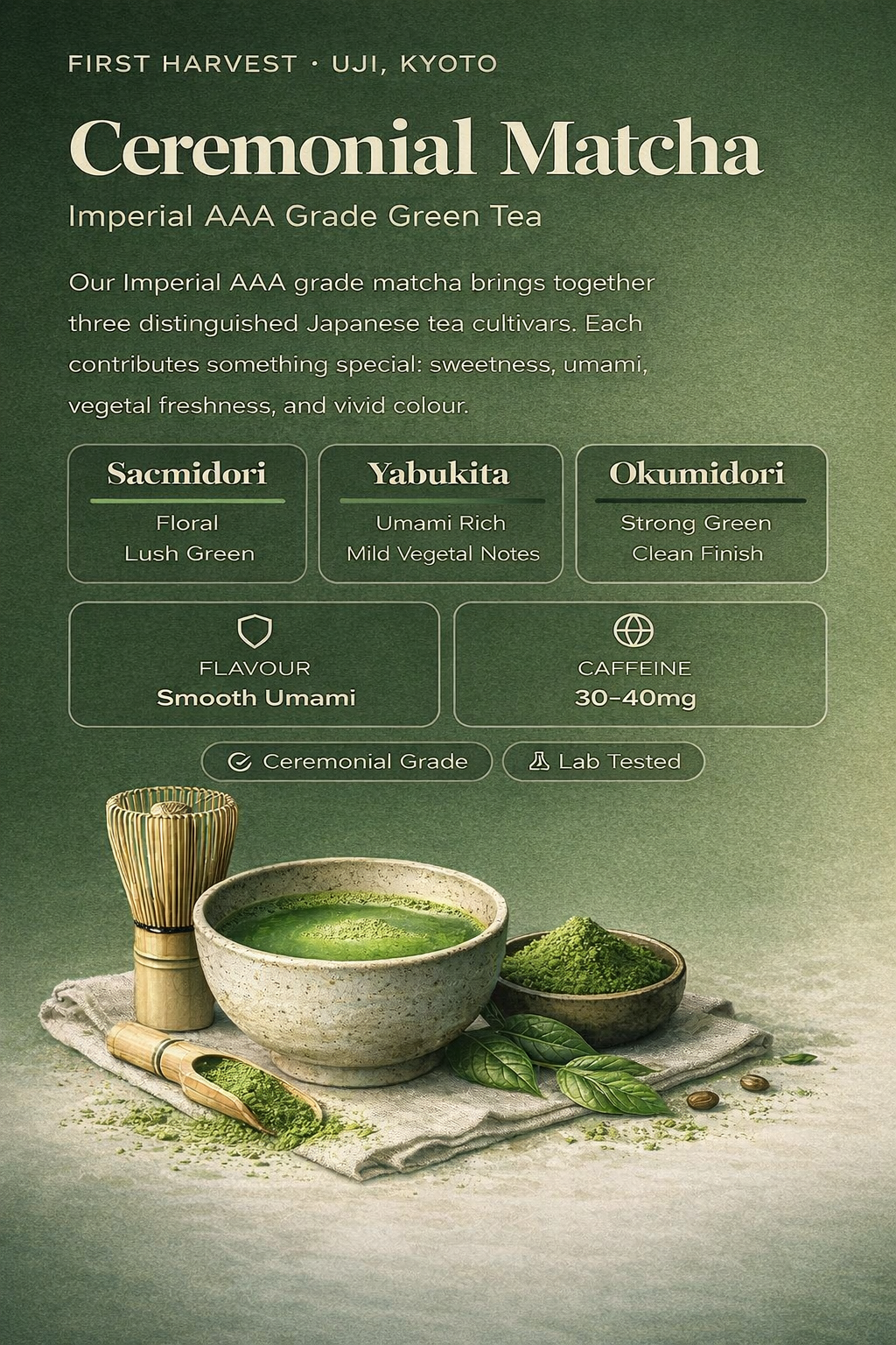 Ceremonial Matcha - First Harvest, Uji Kyoto